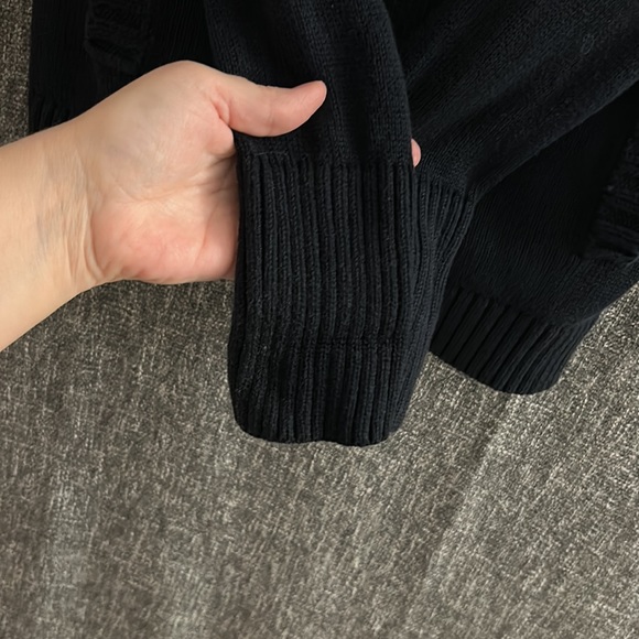 Blazer style navy cardigan - Picture 3 of 7